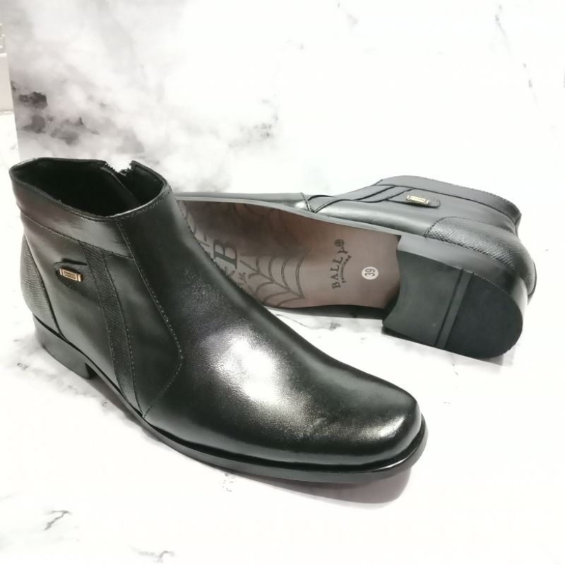 Sepatu Pantofel Boot Pria Kulit Asli/Sepatu Boot Kerja Pria/Sepatu Kantor Pria