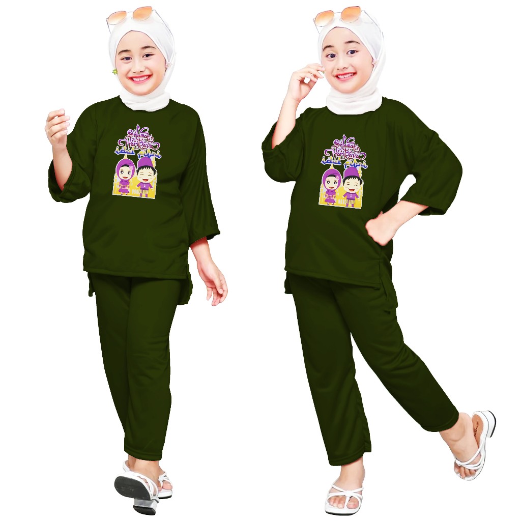 SETELAN ANAK MUSLIM ONE SET / SETELAN ANAK OVERSIZE VIRAL {09}