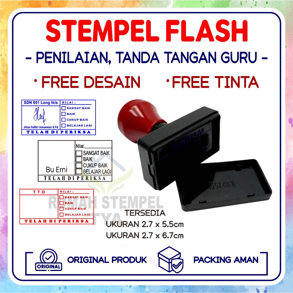 

STEMPEL PENILAIAN, TANDA TANGAN / PARAF GURU