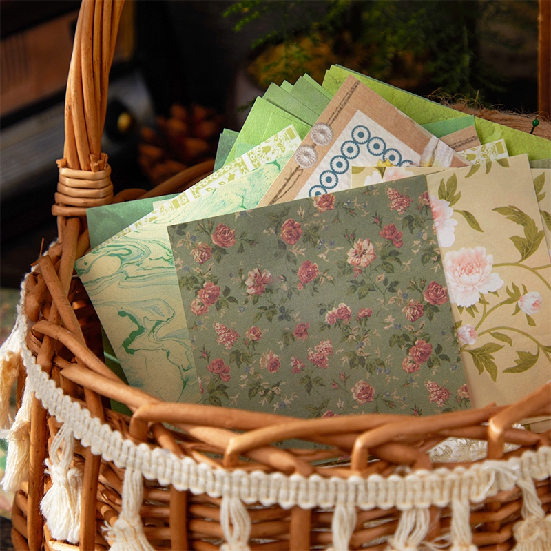 

(5D9) 100 Lembar Paper Laboratory Deco Paper Kertas Dekorasi DIY Scrapbook Bujo Vintage