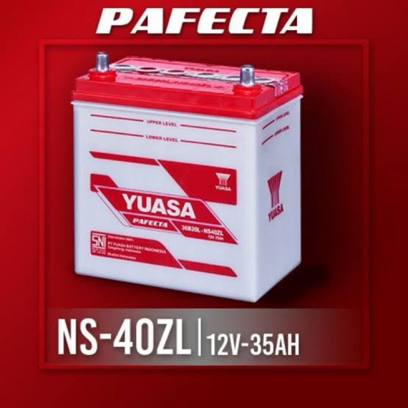 Aki Yuasa NS40ZL | Aki Basah Mobil Agya, Ayla, Calya, Sigra, Mobilio & Datsun Go