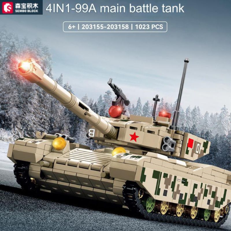 SEMBO Block 4in1 Type 99A Main Battle Tank