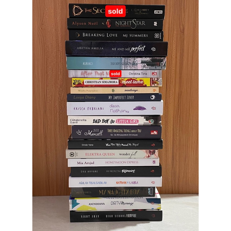 preloved buku novel fiksi wattpad ika natassa dilan milea pride and prejudice twivortiare divortiare