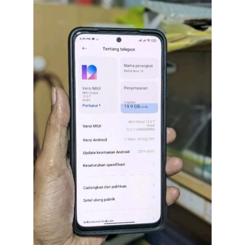 Redmi note 10 second 4/64