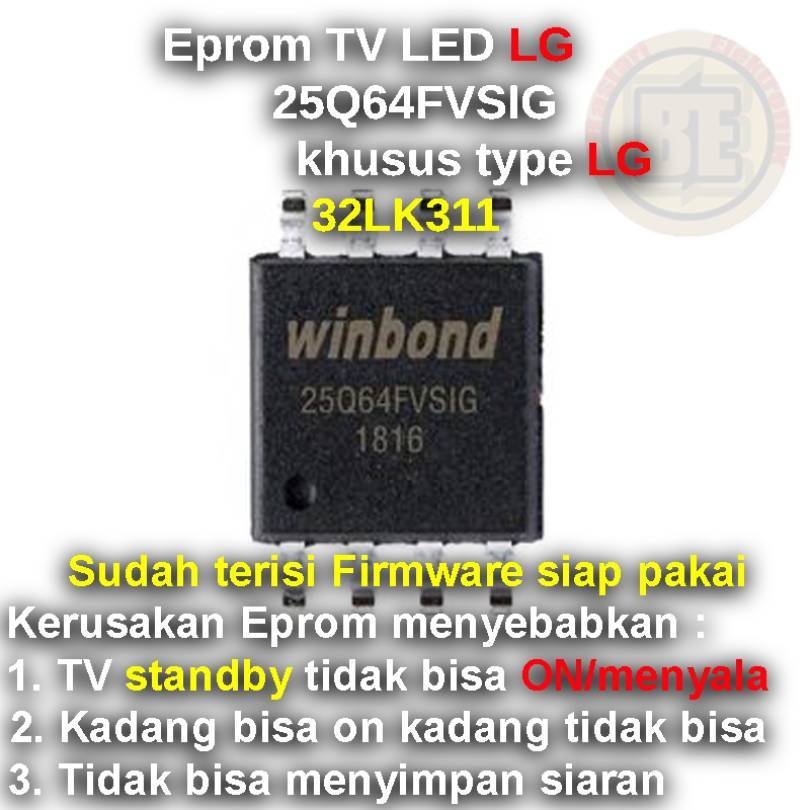 Ic Eprom Firmware TV LG 32LK311
