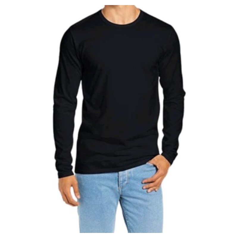 kaos polos lengan panjang adem pria