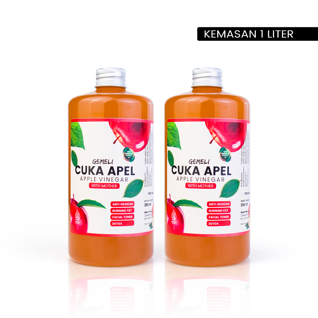 

Yasdaniyar Cuka Apel Premium 1000ml Apple Cider Vinegar With Mother - Diet Detoks