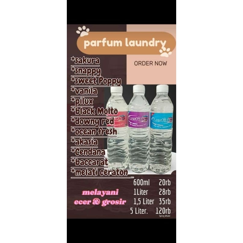 Parfum Laundry Awet tahan lama 1 liter