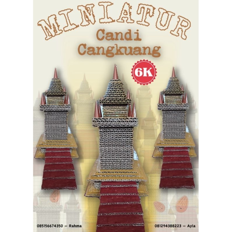 Miniatur Candi Cangkuang | Prakarya Sekolah | Candi Cangkuang