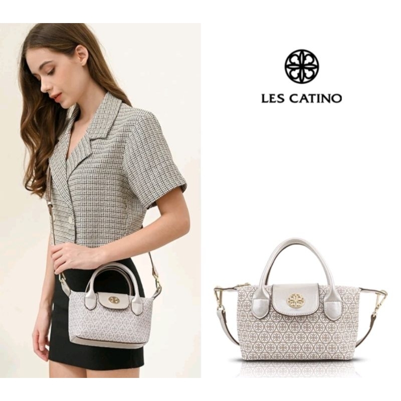 Tas Wanita Les Catino Laureta Mini Satchel Monogram 
