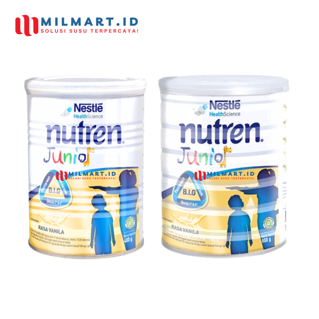 

SUSU NUTREN JUNIOR VANILA 400/800 G SUSU NUTRISI ANAK RASA VANILLA NUTRENJUNIOR