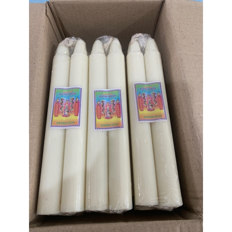 LILIN PUTIH CAP PUTRI NAGA 1 PASANG