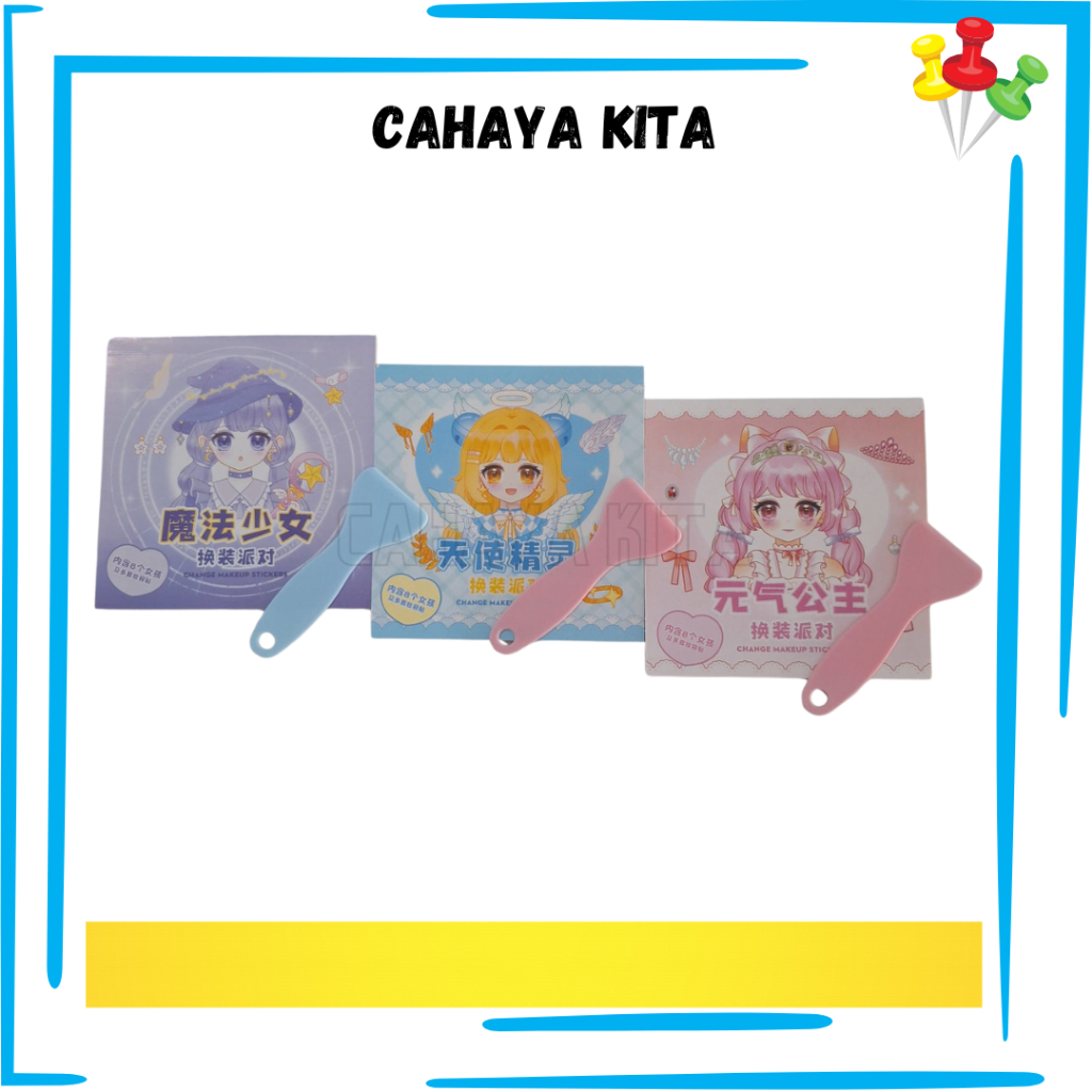 

Sticker DIY buku change makeup keterampilan dekorasi
