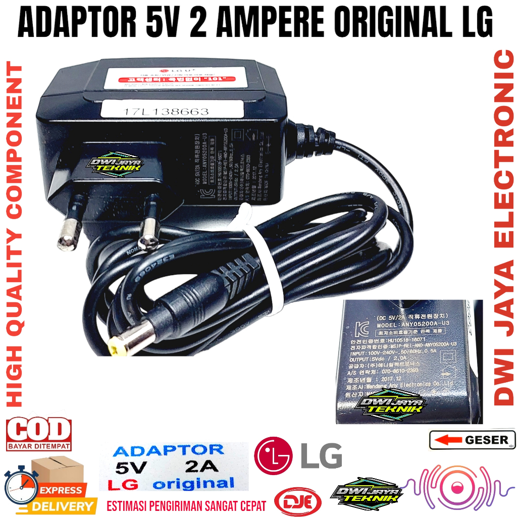 Adaptor 5v 2A LG
