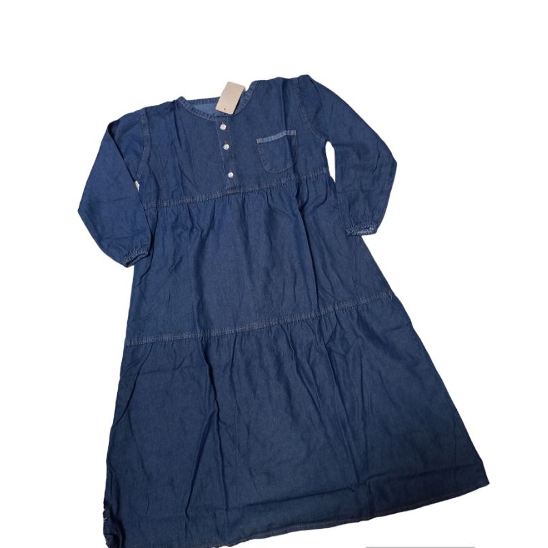 GAMIS ANAK PEREMPUAN/DRES JEANS ANAK PEREMPUAN/GAMIS JEANS ANAK PEREMPUAN/GAMIS/LALUCU