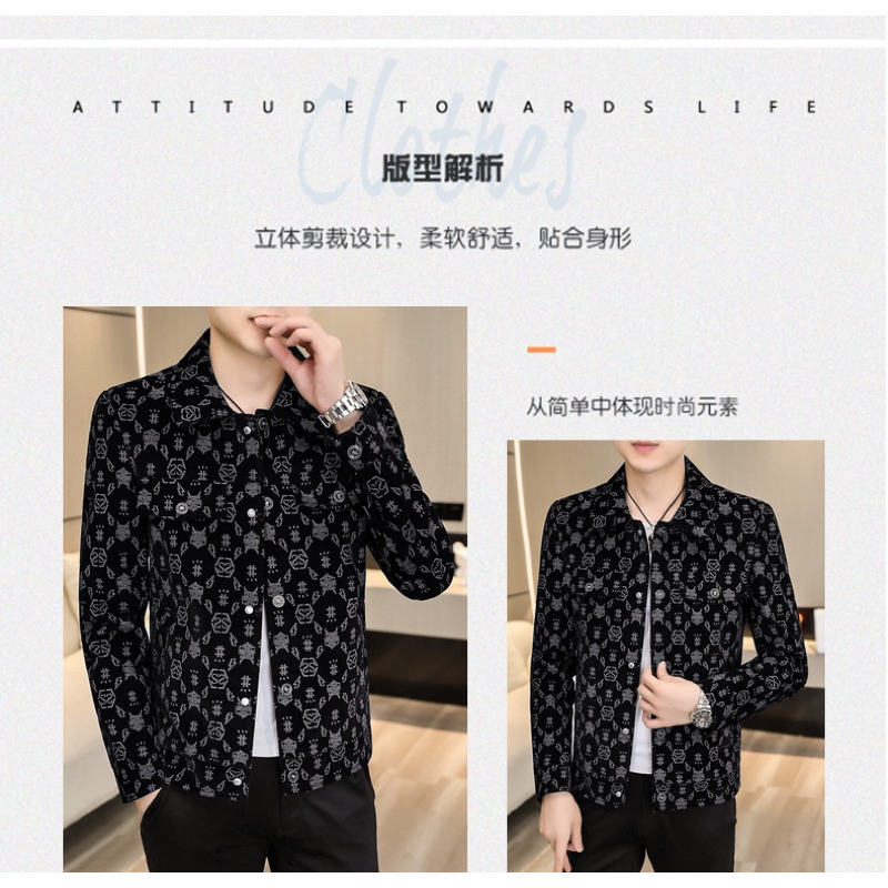 Jaket kemeja cowok keren korean style original