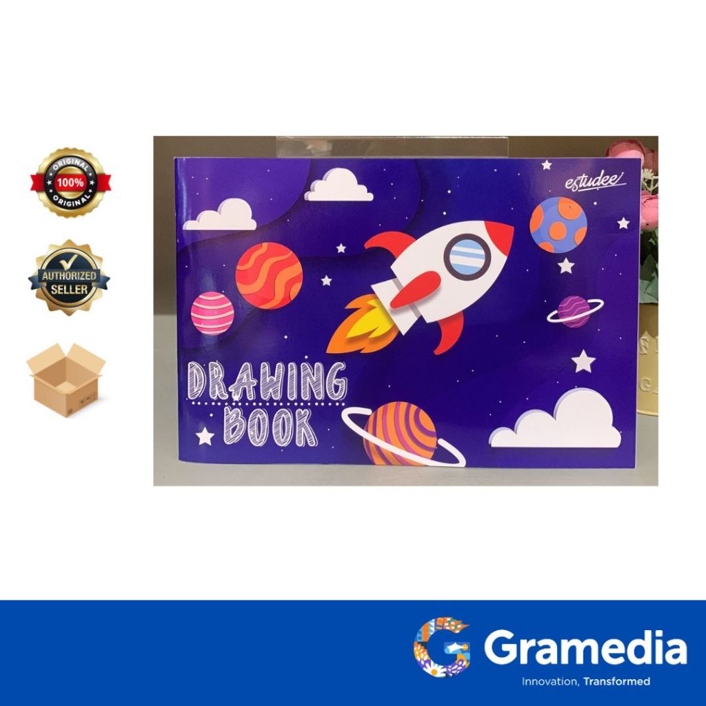 

Gramedia surabaya-ESTUDEE DRAWING BOOK A4 J ROCKET