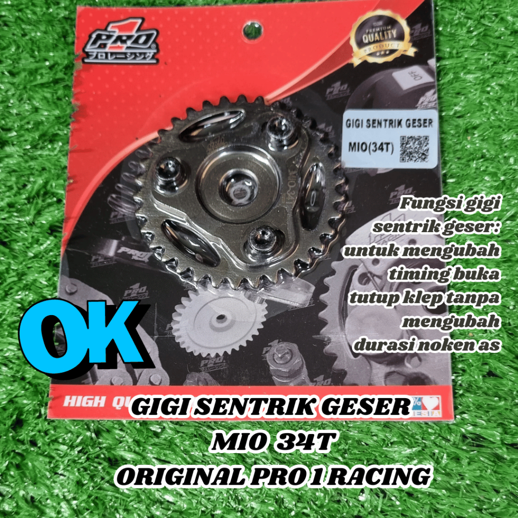 Gigi Sentrik Mio 34T PRO 1 Racing Bandung/ Sparepart Motor/Part Motor/Alat Motor/Variasi Motor/Modif