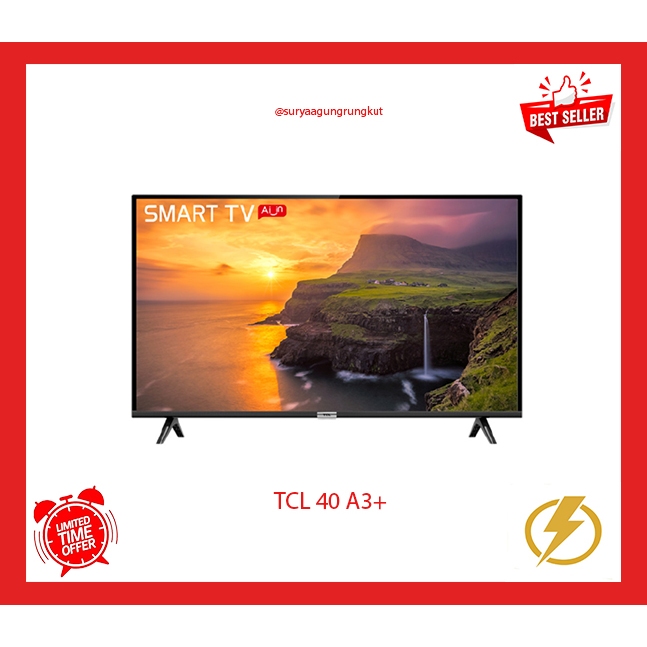 DIGITAL LED TV TCL 40 INCH SMART ANDROID - 40 A3+