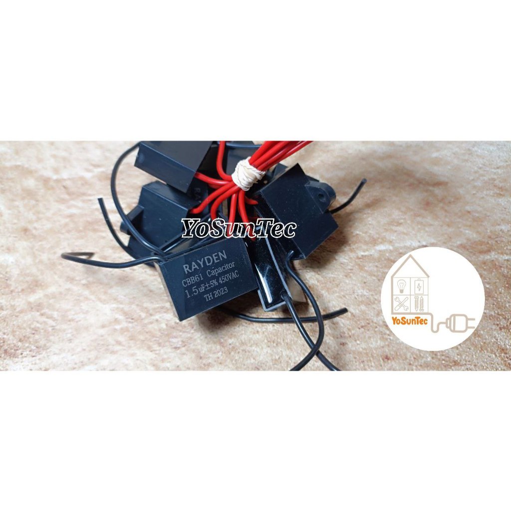 Kapasitor Kipas Angin CBB61 1.5UF 2.5UF 3UF 3.5UF 5UF 6UF 8UF 10 12UF