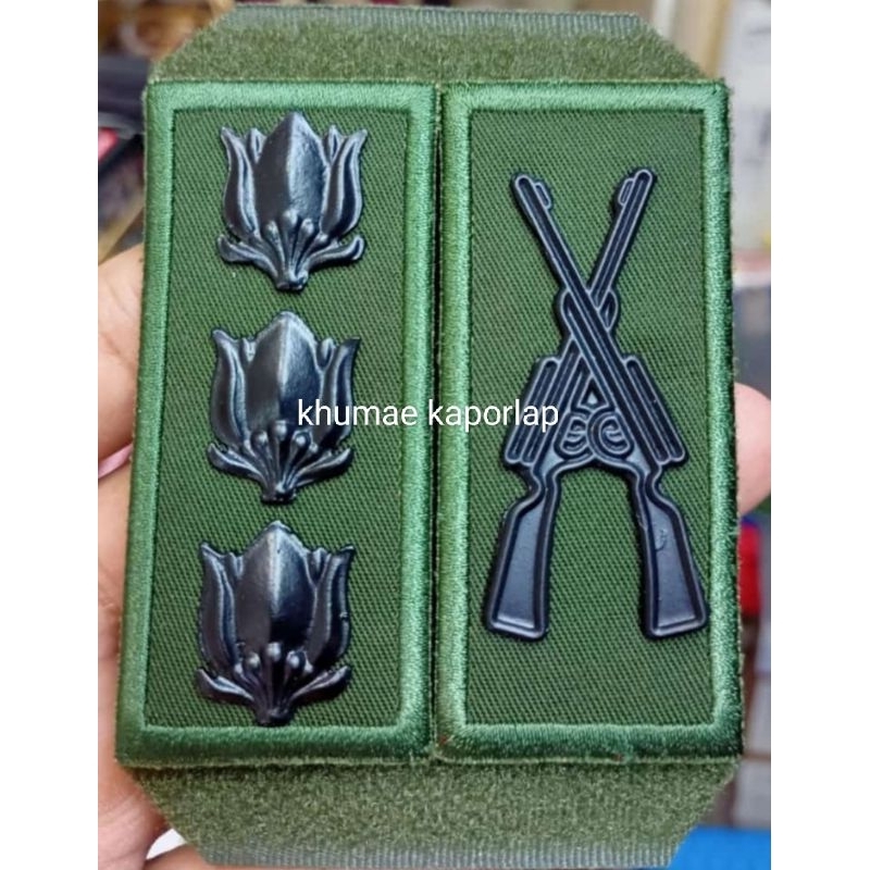 pangkat+korps PDL TNI logam