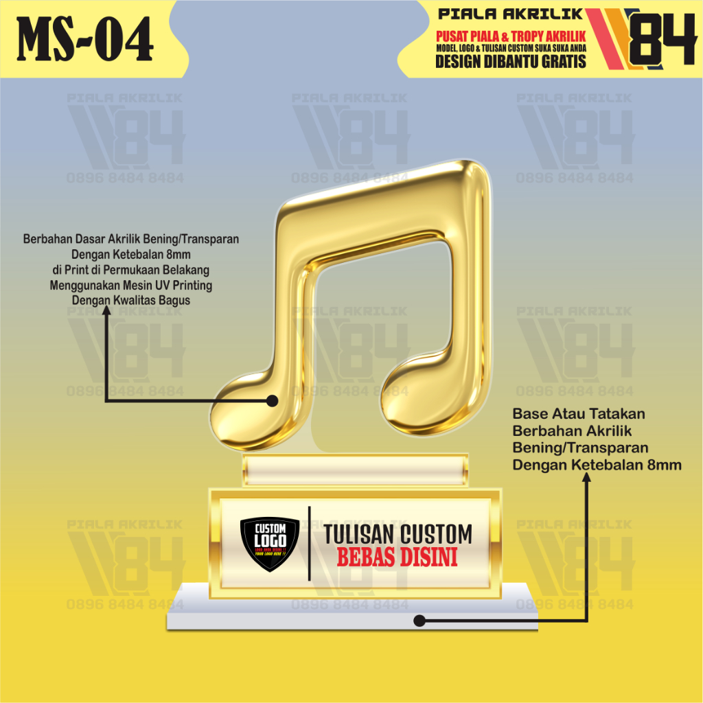 Plakat Music, Piala Music, Tropy Music, Tropi Musik, Plakat Musical, Piala Musical, Tropy Musical, P