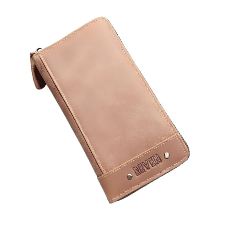 Pro bag wallet zipper dompet resleting kulit pull up