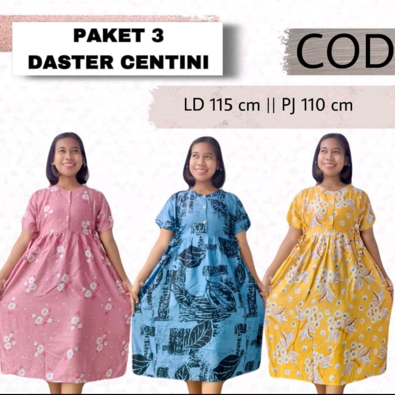 paket isi 3 DASTER CENTINI JUMBO Lucu kekinian nyaman untuk busui