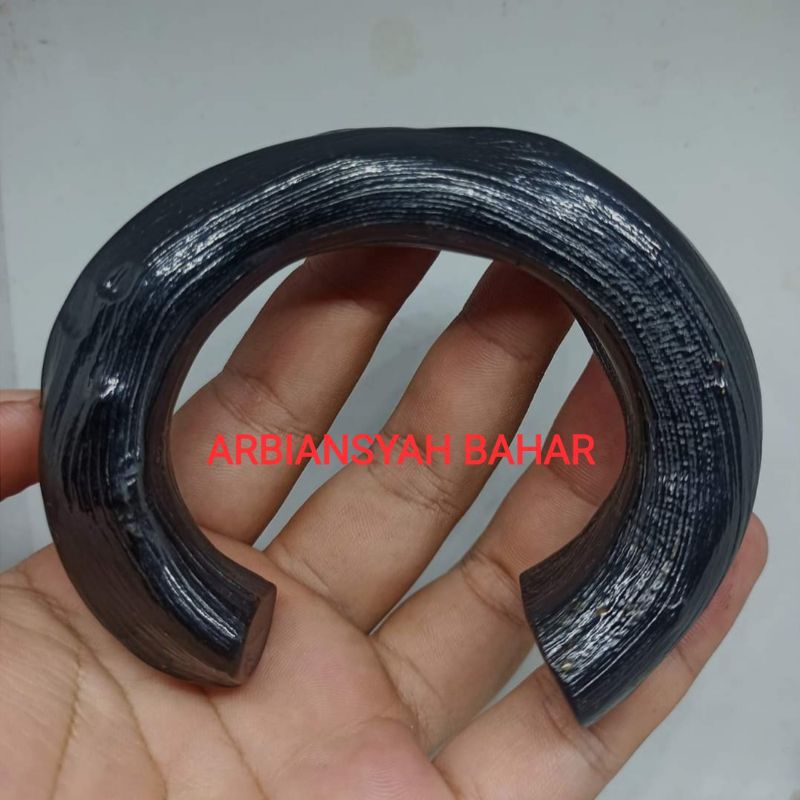 GELANG AKAR BAHAR HITAM JUMBO BERSERAT MOTIF C