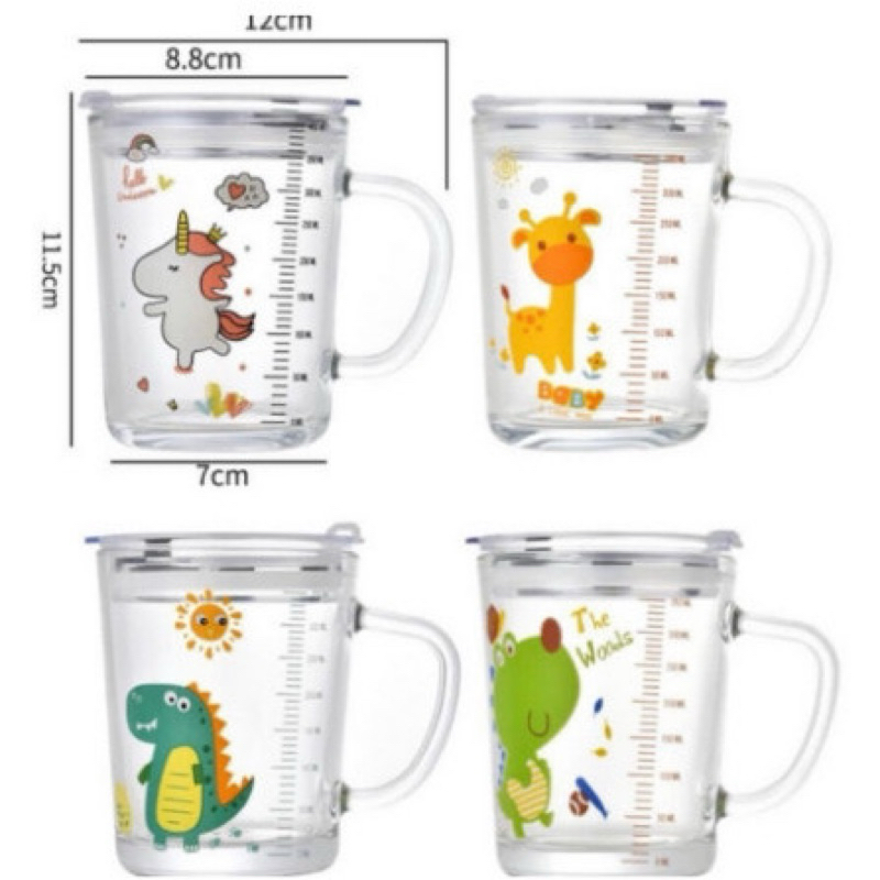 gelas kaca seal anak sedotan