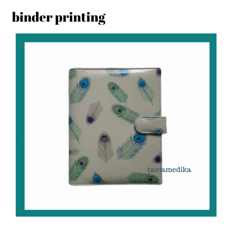 

[ tavia medika ] Binder Printing Bulu Merak Binder Printing A5 20 ring Binder Printing B5 26 ring