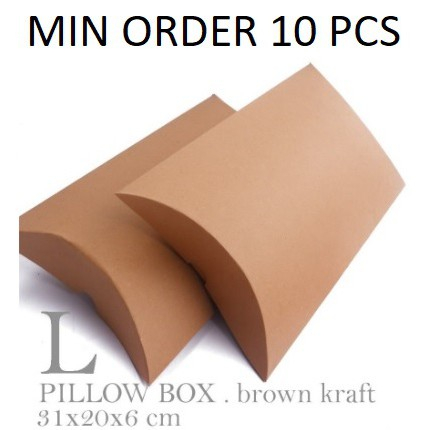 

PB05 L 31x20x6 cm Pillow Box Paper Bag Kotak Hadiah Dus Hijab Pakaian Souvenir