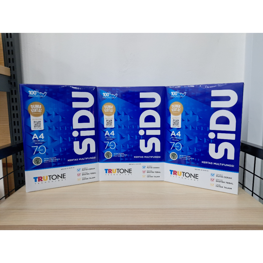

KERTAS HVS SIDU A4 70 GSM
