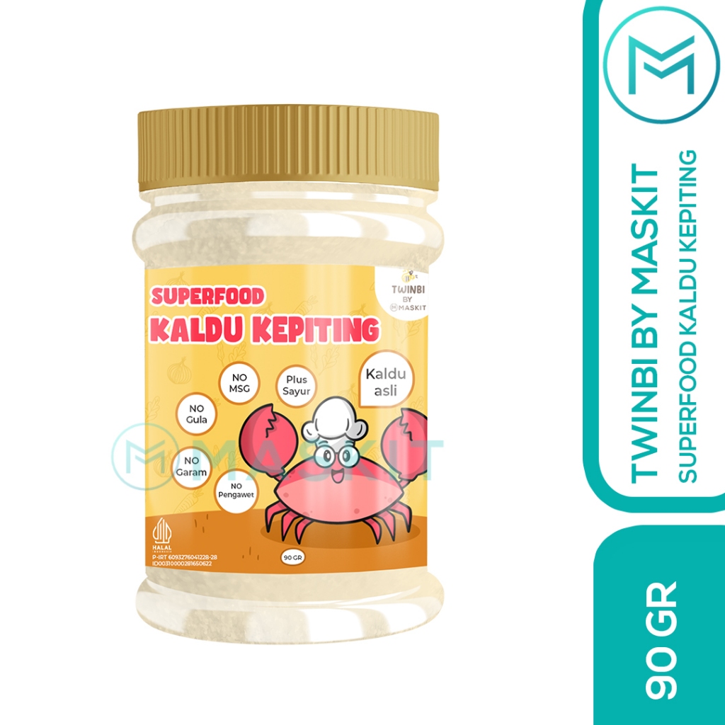 

Twinbi Kaldu MPASI Kepiting Bayi & Anak Non MSG - No Garam - No Gula - No Pengawet