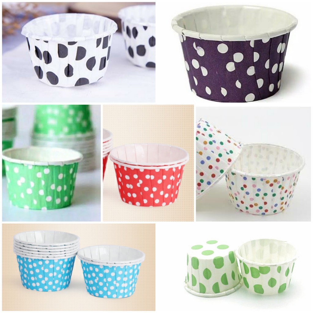 Cupcake cup muffin cup cases ukuran S 25 pcs