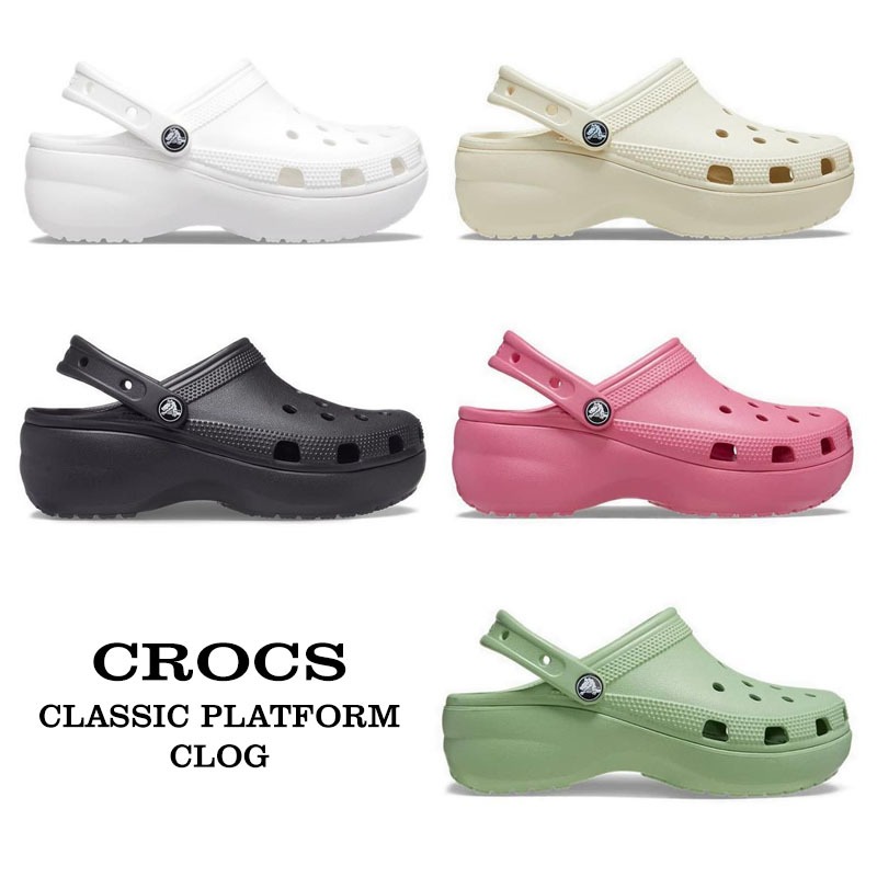 CROCS CLASSIC PLATFORM CLOG ORIGINAL 100% ASLI