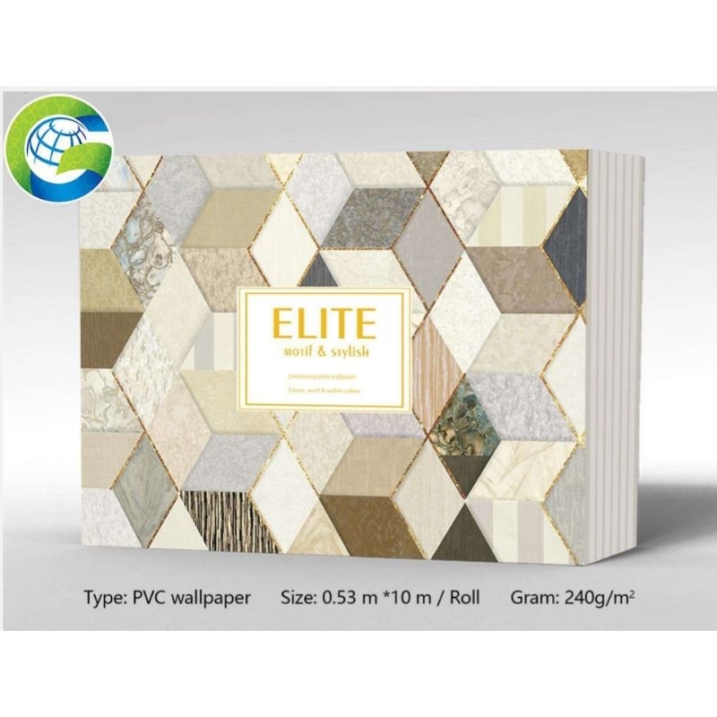 COD Wallpaper Dinding Vinyl Kode ELITE AS 121-1 sd AS 121-12