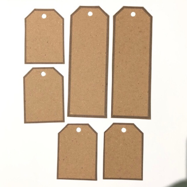 

Blank Hang Tag polos Craft Paper #(068)