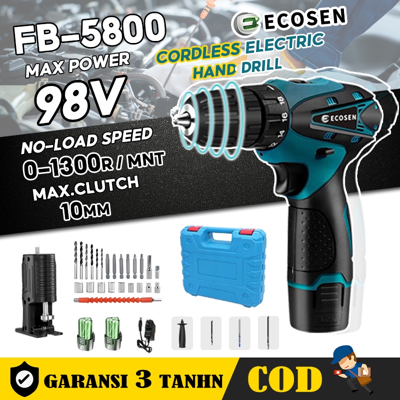 Mesin Bor Baterai Tangan  /Bor Listrik/Bor cas/Bor batre/Bor Cordless