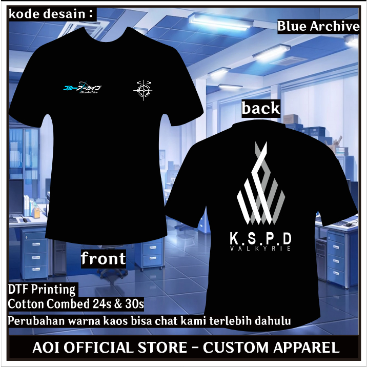 Kaos Valkrie Blue Archive