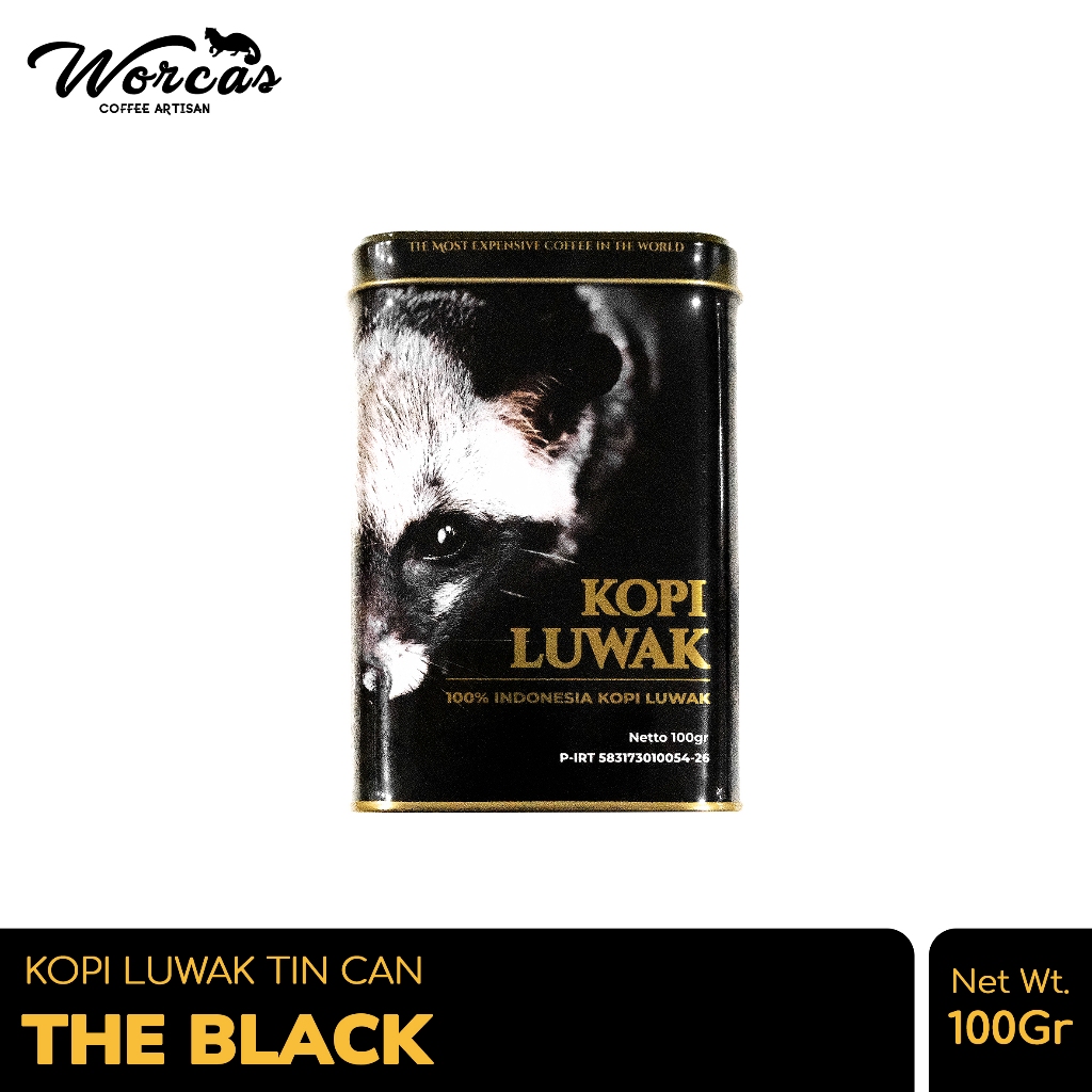 

Worcas Kopi Luwak Black 100gr Tin Can