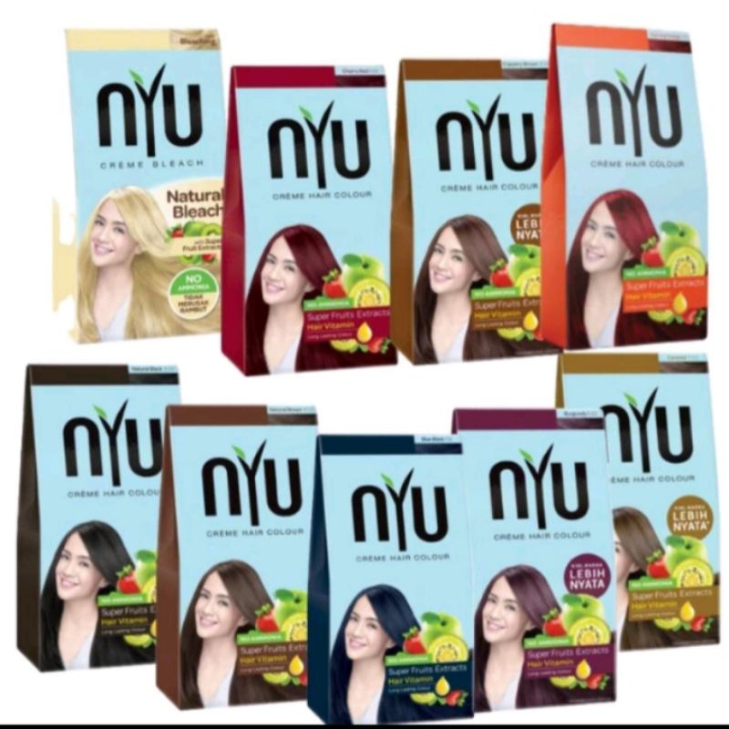 NYU Cream Hair Colour / Nyu Pewarna Rambut Natural / Cat Rambut Nyu