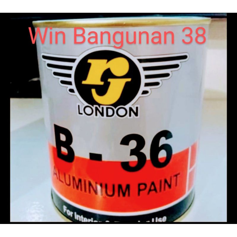 Cat Alumunium RJ London B-36/Cat Silver/Cat besi Alumunium/Cat Warna Perak