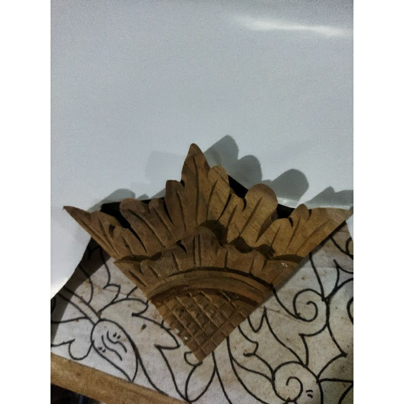 oranmen ukiran sudut tempel kusen/almari/pintu/ornamen dekorasi dari kayu jati