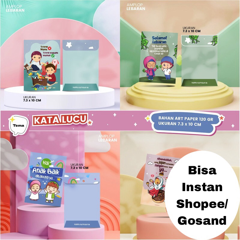 

Amplop Lebaran idul fitri ArtPaper aesthetic murah bisa Instant/gosend minimal order 5 pcs