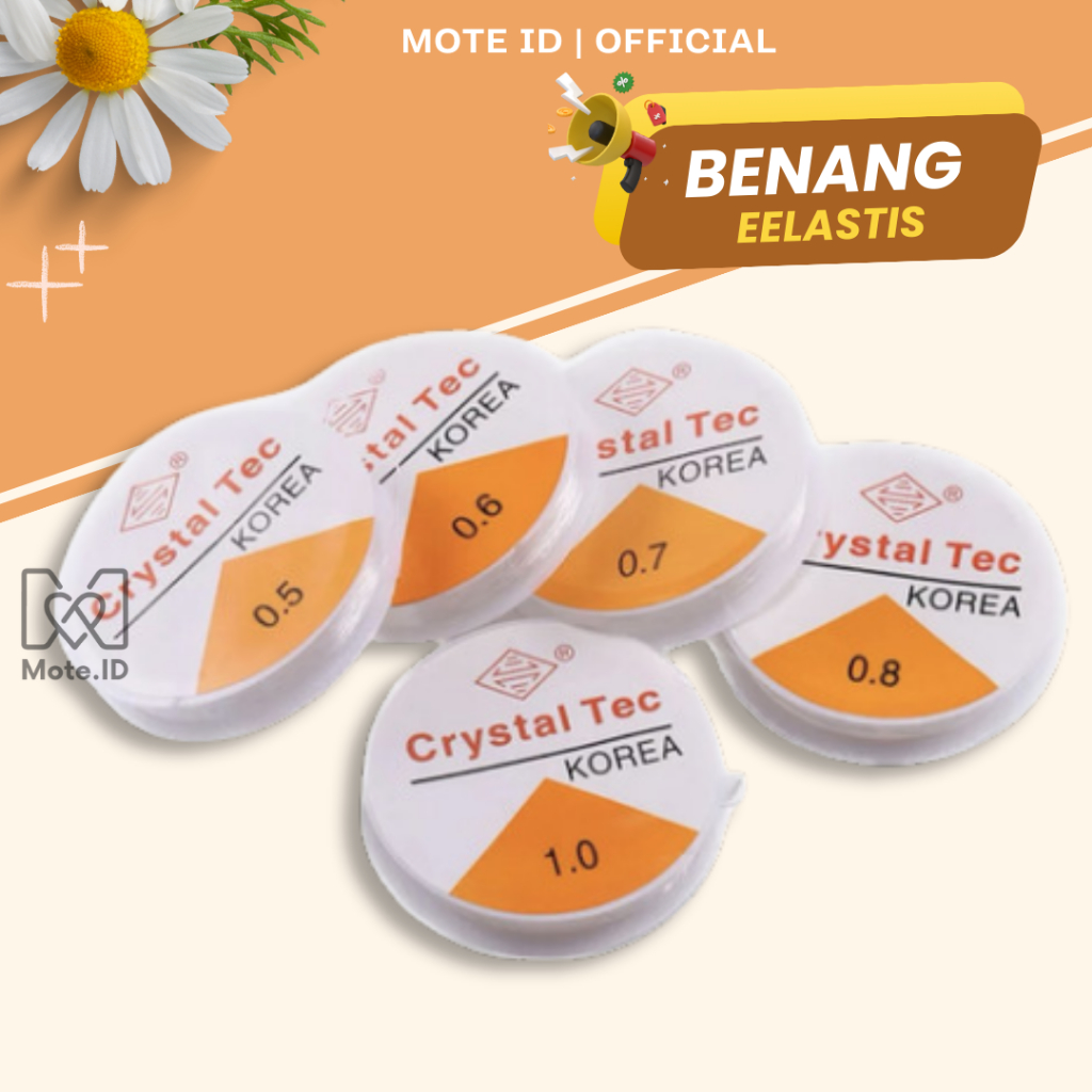 Benang Manik Manik Crystal tec Benang,Tali Elastis 0,6-1,0-0,5-0,7 Bahan Kerajinan Diy