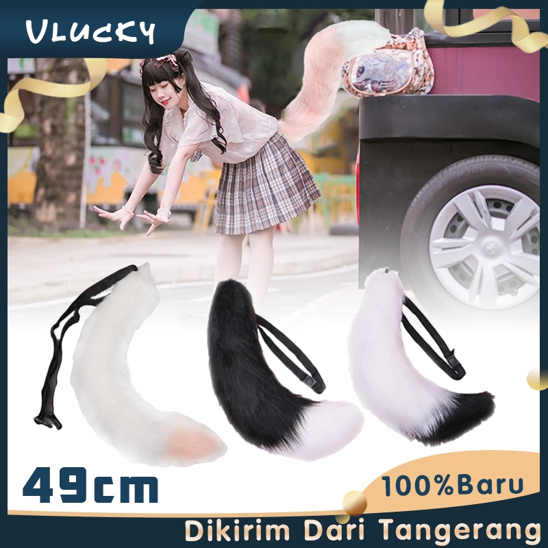 Fox Tail Lolita Cosplay Faux Fur Fox Costume Cat Tail Cosplay Party Costume