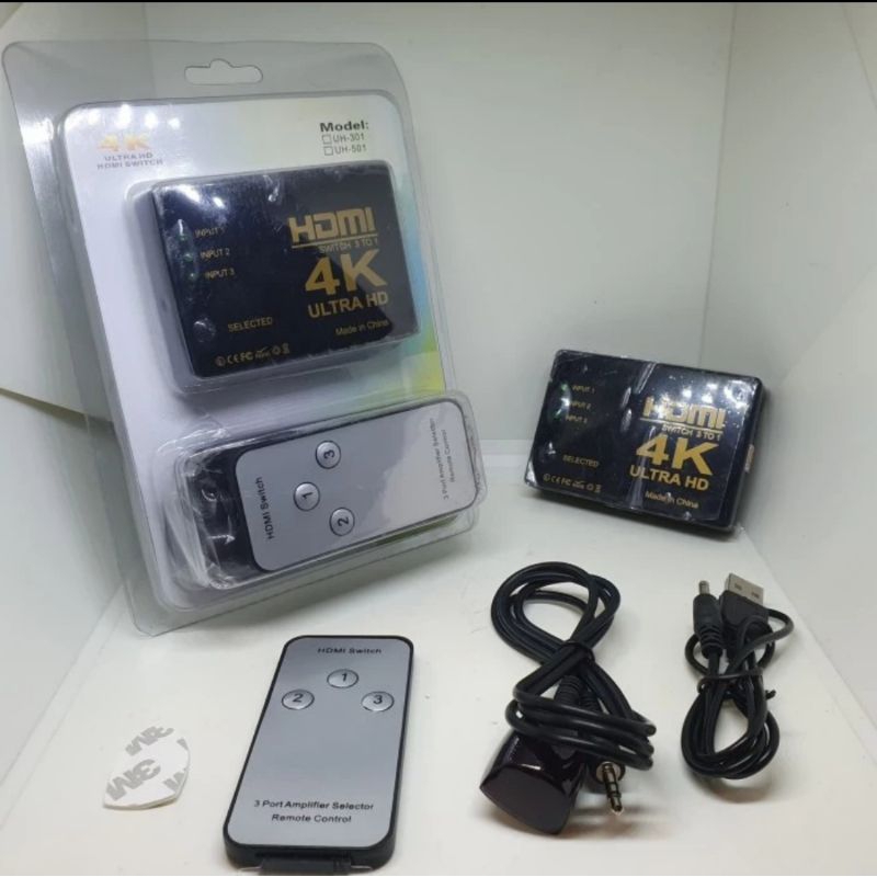 HDMI SWITCHER 3 PORT + REMOTE