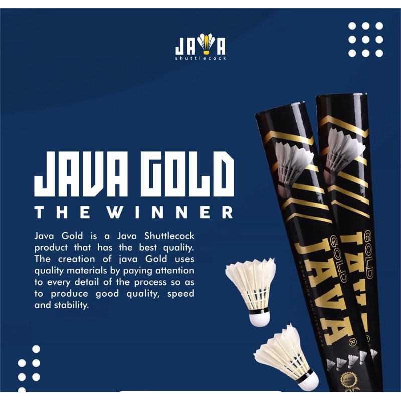 JAVA GOLD SHUTTLECOCK/TERMURAH/BADMINTON/ORIGINAL 100%