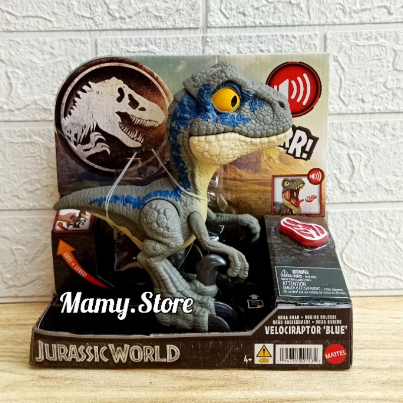Jurassic World Mega Roar Blue Velociraptor